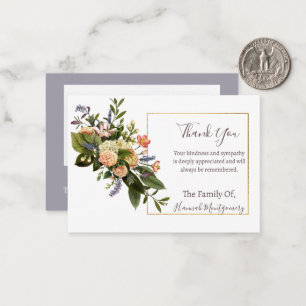 De Correspondance Carte funéraire Sympathy Flower Peach