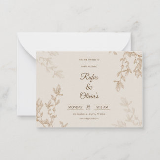 De Correspondance Carte mariage