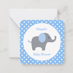 De Correspondance Carte Mini Merci Blue Elephant