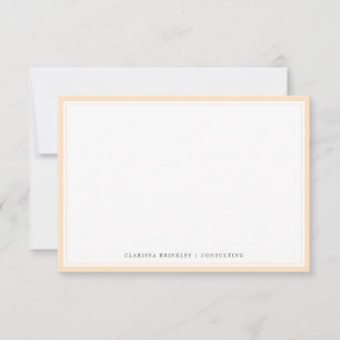De Correspondance Carte minimale Bisque Flat Note