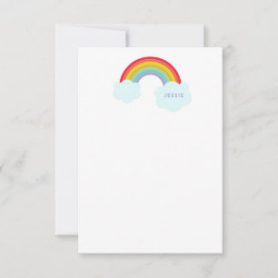 De Correspondance Carte papeterie plate rétro arc-en-ciel pour enfan