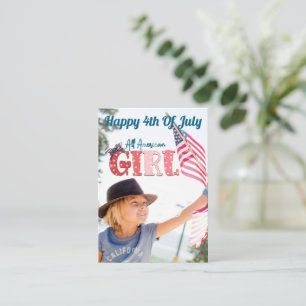 De Correspondance Carte personnalisée All American Girl