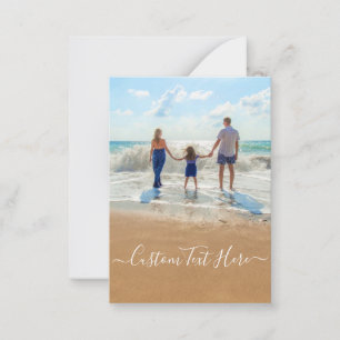De Correspondance Carte photo personnalisée avec texte personnalisé