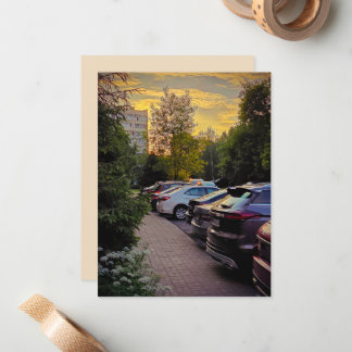 De Correspondance Carte Plat Golden Hour Street - Personnalisable