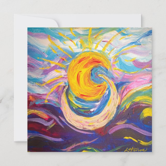 De Correspondance Carte Plat "Sun & Moon" (Devant)