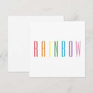 DE CORRESPONDANCE CARTE PLATE CARRÉE RAINBOW 5,25"