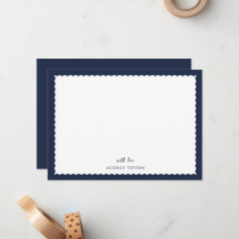 Carte plate Navy Blue