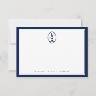 De Correspondance Carte pour notes du bureau du phare à thème nautiq