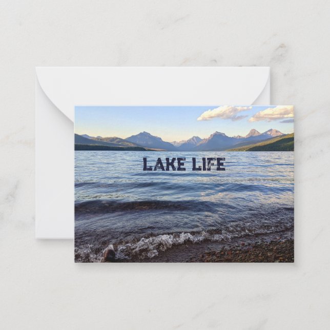 De Correspondance Carte pour notes Lake Life (Devant)