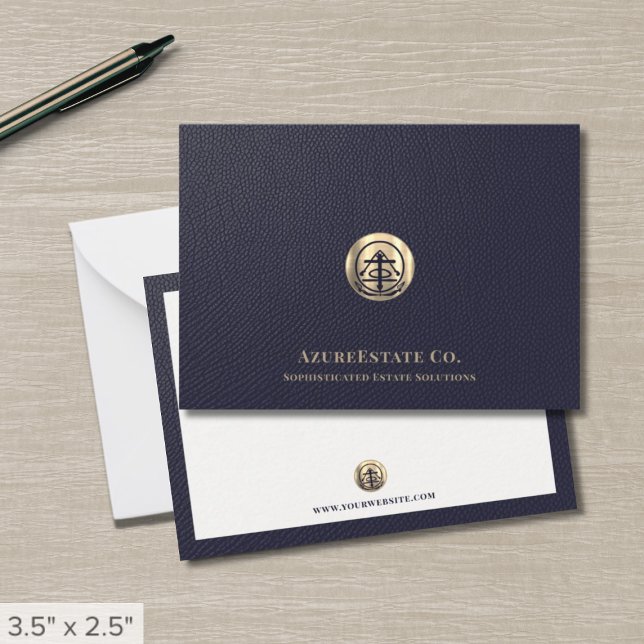 De Correspondance Carte professionnelle Gold Logo Business Note (Créateur téléchargé)