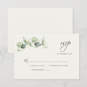 De Correspondance Carte RSVP Eucalyptus Greenery Wedding
