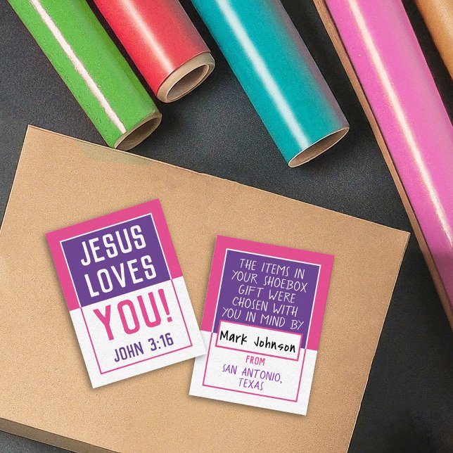 De Correspondance Carte Shoebox 'Fabriqué Pour Vous' - Girly (Créateur téléchargé)