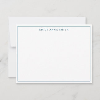 De Correspondance Carte simple Bleu Professionnel