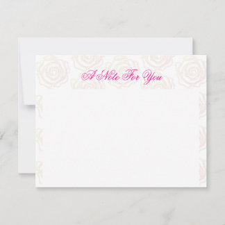De Correspondance Carte simple 'Bold Rose'