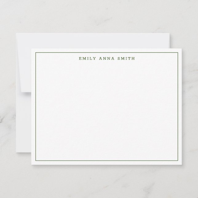 De Correspondance Carte simple Green Modern Professional (Devant)