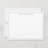 Carte simple Green Modern Professional