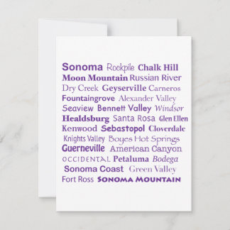 De Correspondance Carte Sonoma Wines Flat Note