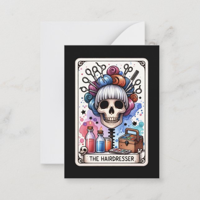 De Correspondance Carte Tarot Flat Note du coiffeur (Devant)