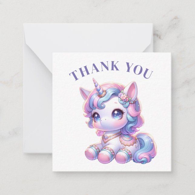 De Correspondance Carte Unicorn Merci (Devant)