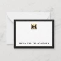 Élégant Carte pour notes Merci pour professionnels