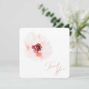 De Correspondance Elégante carte Mariage Merci Floral Aquarelle