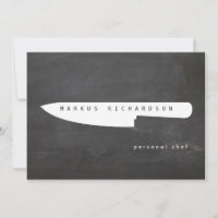 Gros Chef Couteau Logo 2 Chef, Carte pour notes Pl