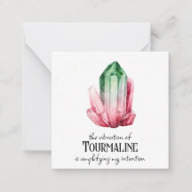 *~* Intention Tourmaline AP64 Carte à note plate