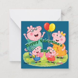 De Correspondance Jolie Saint-Valentin en famille, carte adorable pe