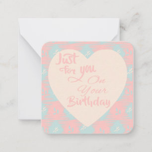 De Correspondance Juste Pour Vous Sur Votre Carte D'Anniversaire