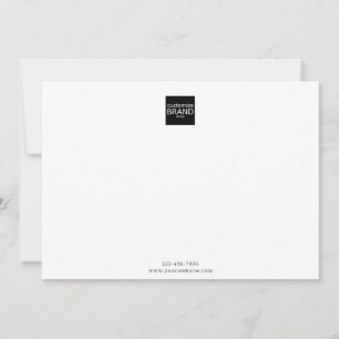 De Correspondance Logo minimaliste Noir Carte simple Note