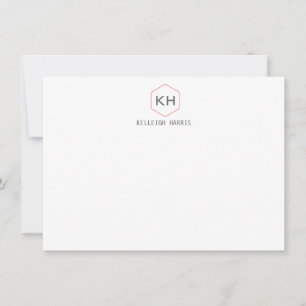 De Correspondance Logo Monogramme Vintage simple en Carte pour notes