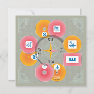 De Correspondance Mah Jongg Dealer Carte Plat