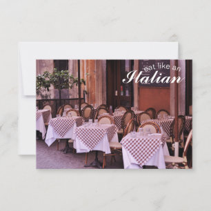 De Correspondance Mangez comme une carte photo italienne