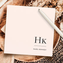 Monogramme Simple Moderne Monogramme Carte pour no