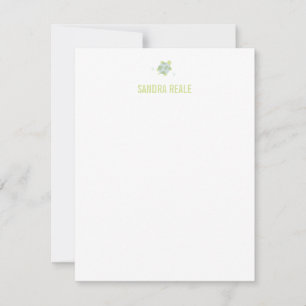 De Correspondance Papier à lettres pour bébé vert Carte à note perso