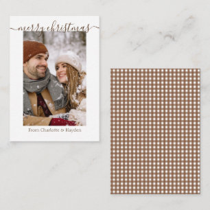 De Correspondance Photo personnalisée Joyeux Noël Carte