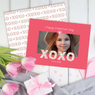 De Correspondance XOXO Pink Photo Classroom Carte Saint-Valentin