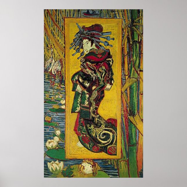 De Courtisane von Vincent van Gogh Poster (Vorne)