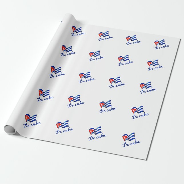 De Cuba Flag 🇨 🇺 Geschenkpapier (Ungerollt)