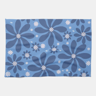 De Cuisine Motif Floral Bleu - Élégant linge d'accès