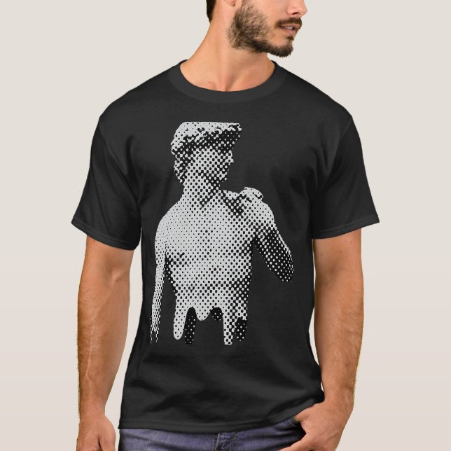 De David Marble Statue Michelangelo Renaissance T-Shirt (Vorderseite)