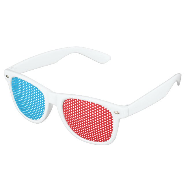 De Fête Retro Lunettes 3D Tons esthétiques rétro (Angulaire)