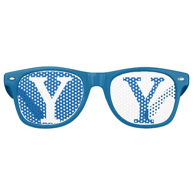 De Fête Retro Lunettes bleues (Devant)