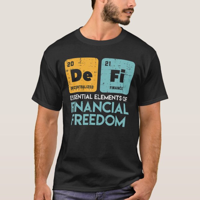 De Fi Dezentralisierte Finanzen Krypto Stock Excha T-Shirt (Vorderseite)