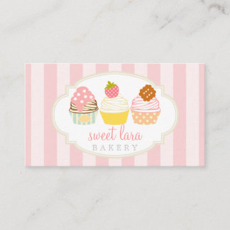 De Fidélité Boulangerie Café Retro Sweet Cupcakes Cute Carte d