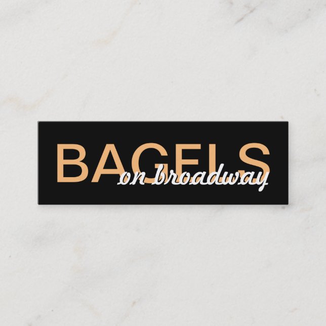 De Fidélité carte à punch bagels (Devant)