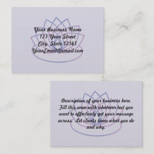 De Fidélité Carte d'information d'affaires Pink and Purple Lot