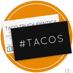 De Fidélité Carte punch #TACOS hashtag loyalty