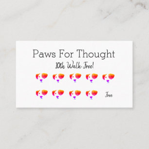 De Fidélité Fun Rainbow Chien marchant Chien Grossissant Carte