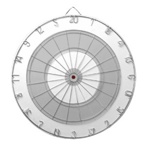 De Fléchettes Conception cible des cercles   Gris et blanc moder